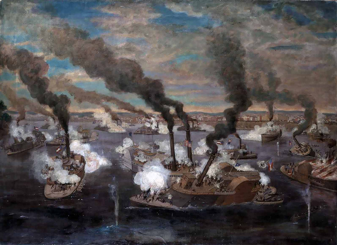 Civil americana,Memphis,gran batalla naval cerca de la ciuda