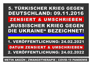 5. Türkischer Krieg gegen Deutschland - Russland-Ukraine Krieg bezeichnet