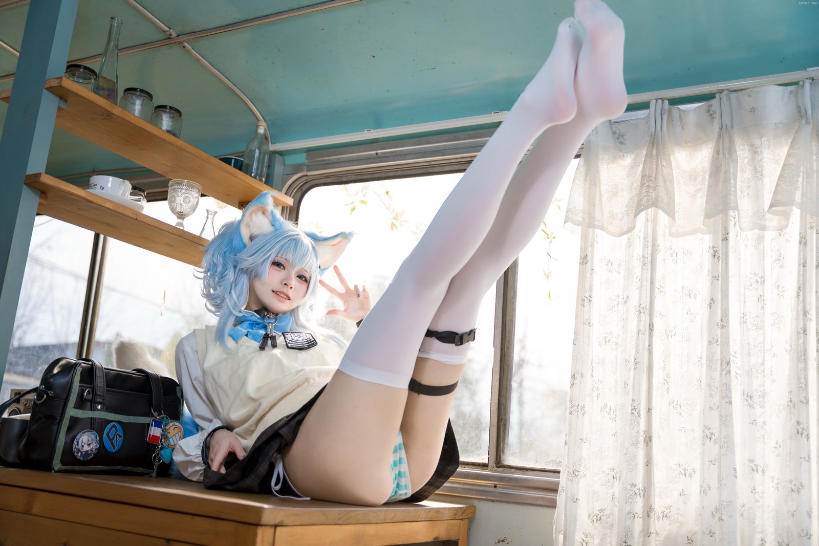 九柒喵 – PA15 超高校级心跳物语 Cos（20P-92.5M）少女前线校园系写真插图4