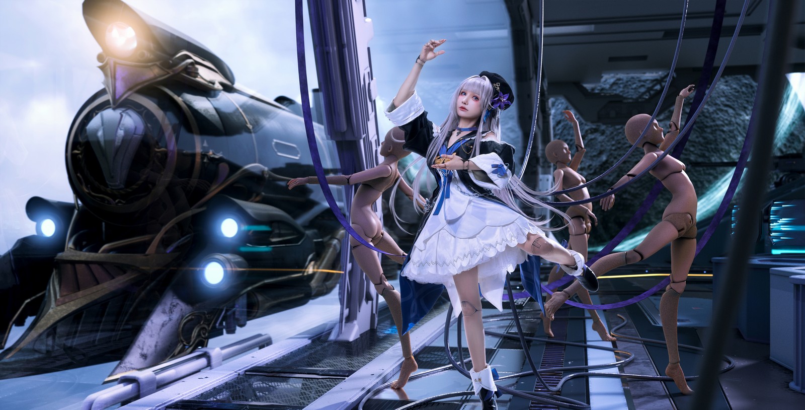 一千只猫薄禾写真 – 小黑塔 Cosplay 高清写真套图（19P / 135.5MB）插图8