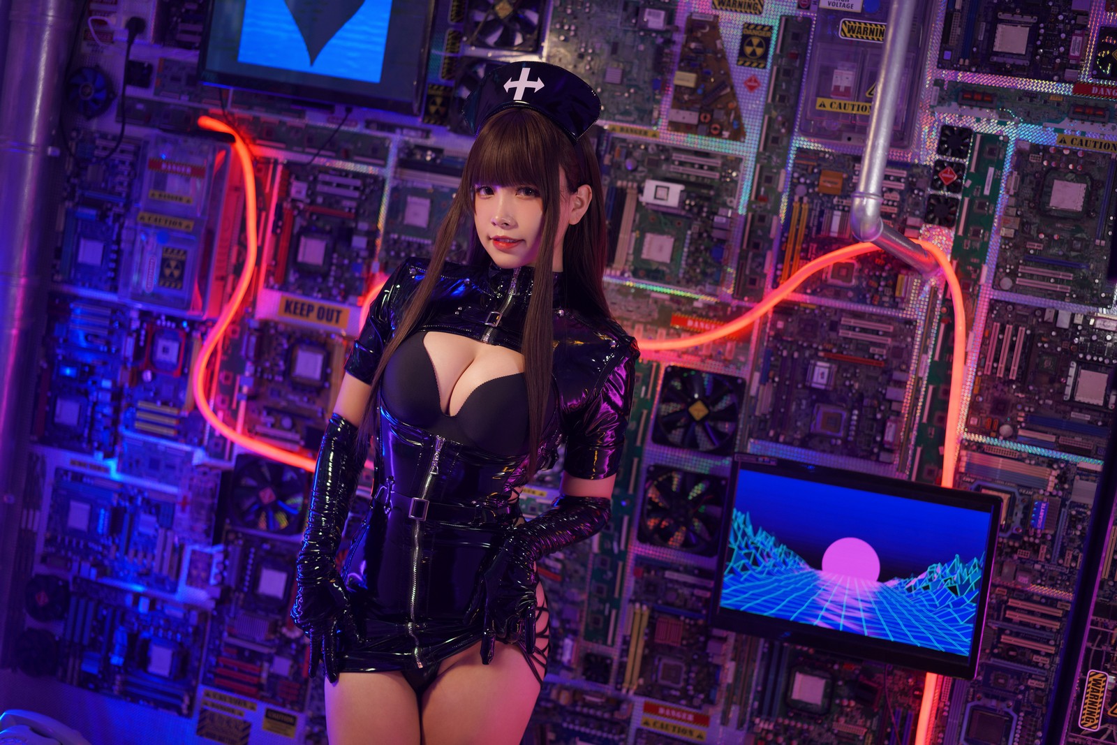Neko-薇薇 暗黑护士 Cosplay 写真＋视频合集｜高清大图（54P｜5V｜543MB）插图6