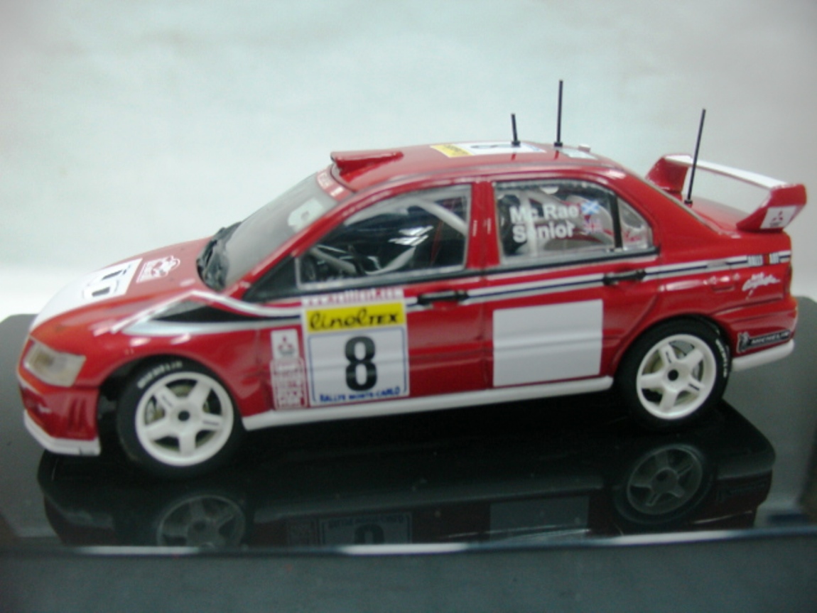 WOW EXTREMELY RARE Mitsubishi Lancer Evo7 #8 McRae M.Carlo 2002