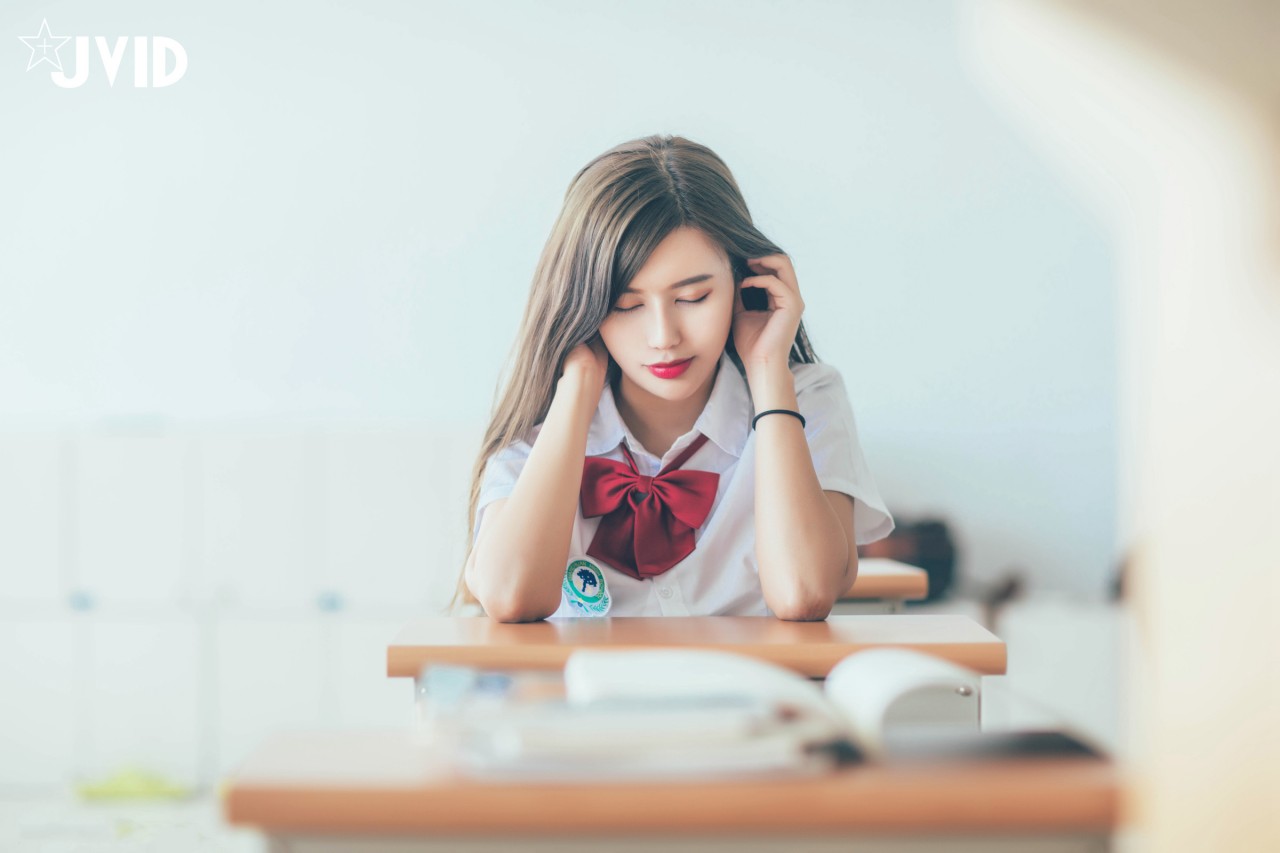 JVID木木森校园系写真，清新和活力气质妹子，千万男人的女神插图8