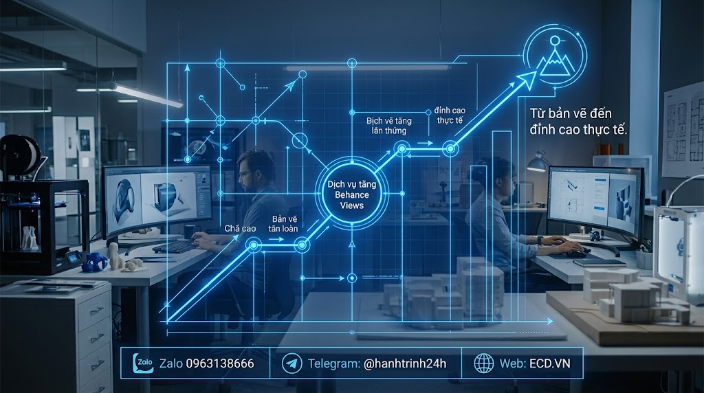 dịch vụ tăng behance views organic behance freelancer