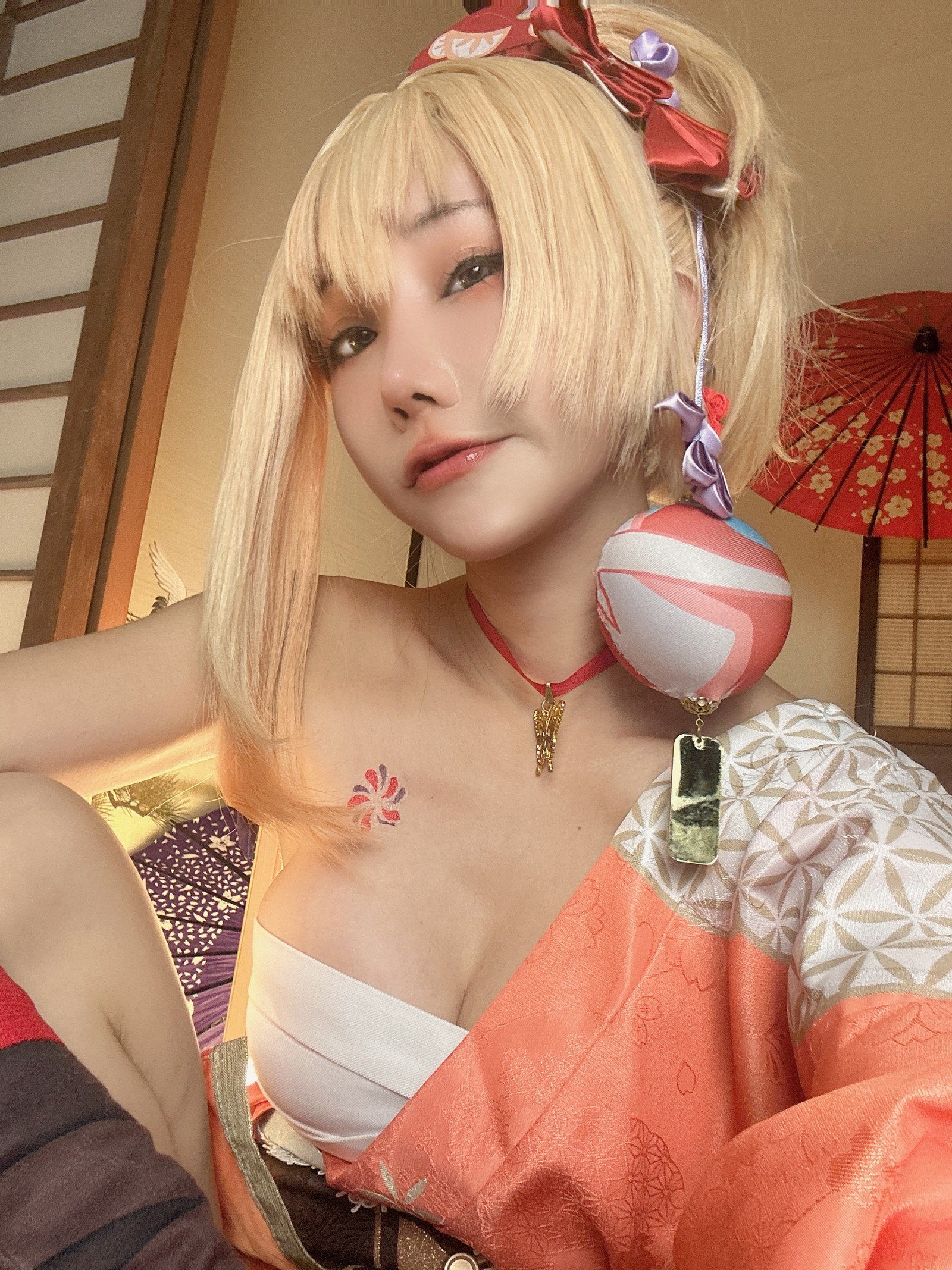 楊衣 Yangyi – Yoimiya 宵宫 Cosplay 写真视频（38P+1V-202MB）原神角色插图7