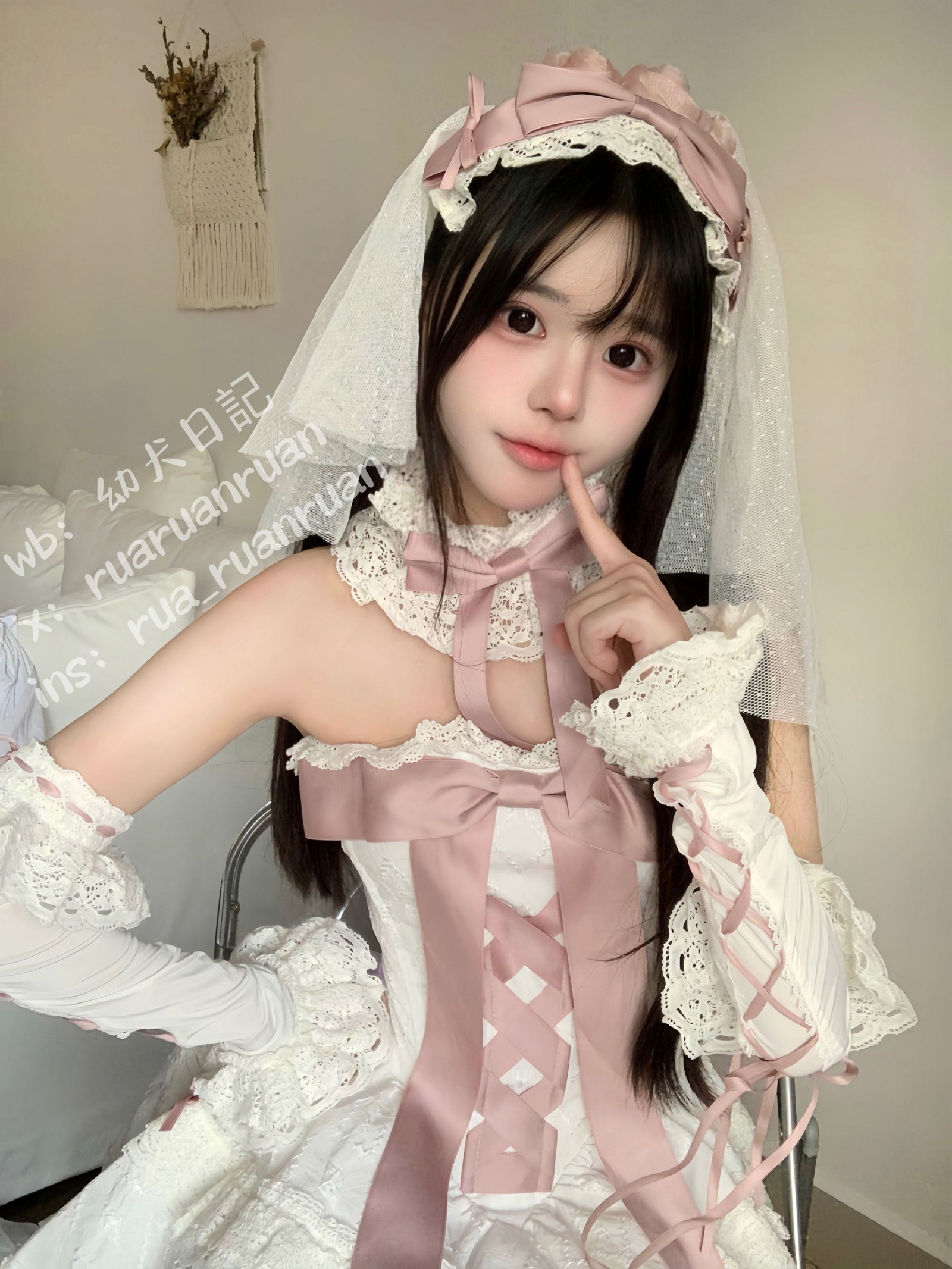 rua阮阮 初恋缎带 写真图集｜纯爱氛围系私房摄影（18P｜23MB）插图4