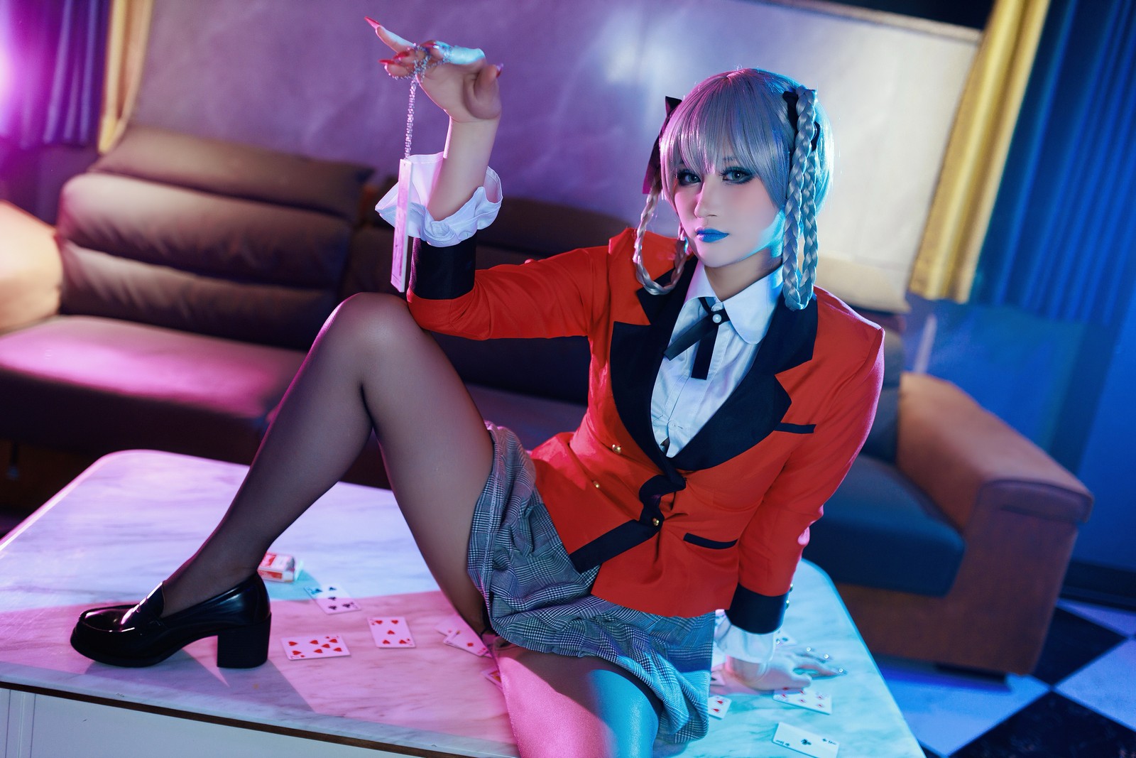 兔胖胖min – 狂赌之渊 桃喰绮罗莉 Cosplay 高清写真集（40P-340.9MB）插图