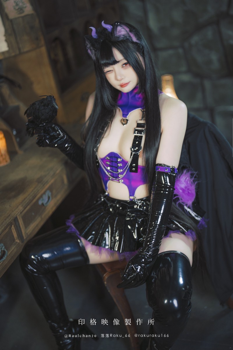 落落Raku 实习魅魔 Succubus Cosplay 写真 42P插图9