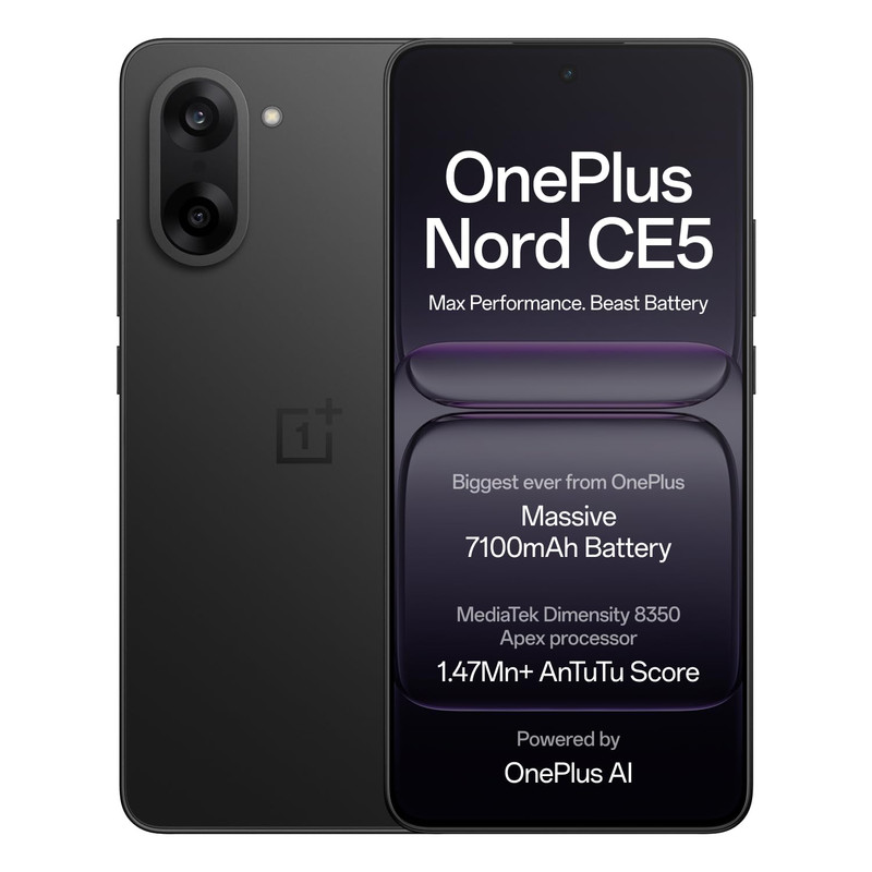 OnePlus Nord CE5 (8GB RAM, 128GB Storage, Black Infinity) refurbished