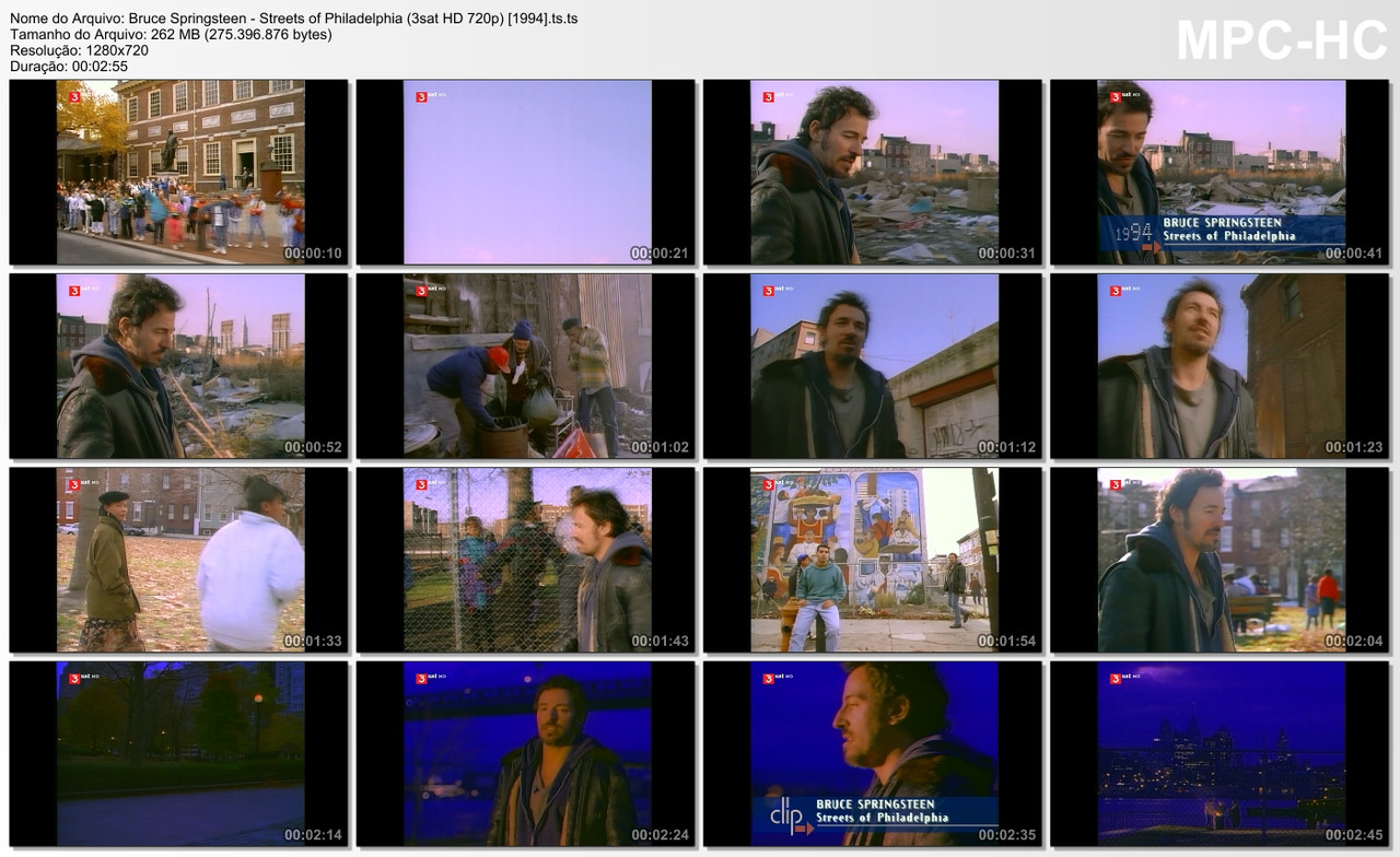 Bruce Springsteen - Streets of Philadelphia (3sat HD 720p) [1994]