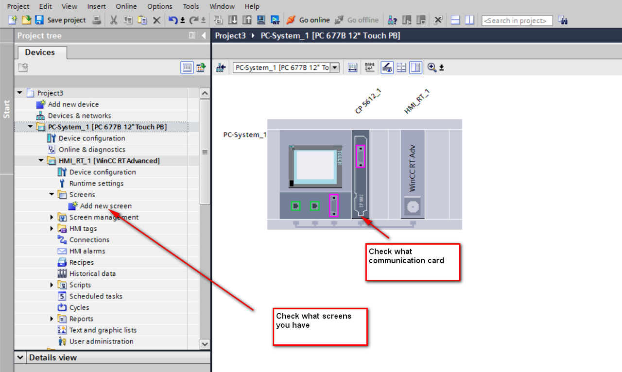 Migration from Panel PC 776 to Comfort 12