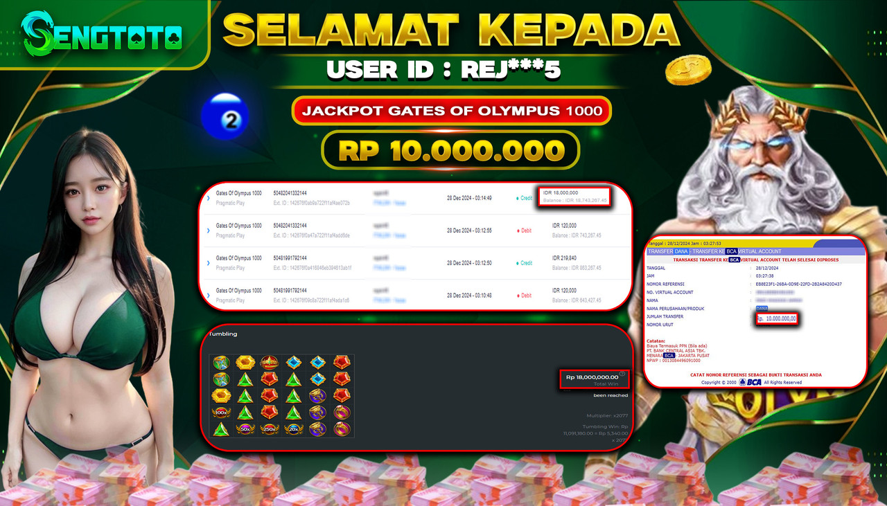 BUKTI PEMBAYARAN SLOT GATES OF OLYMPUS 1000