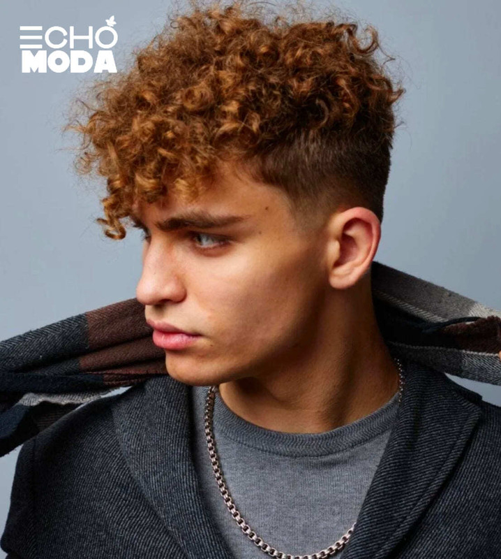 Long Curly Hair Fade