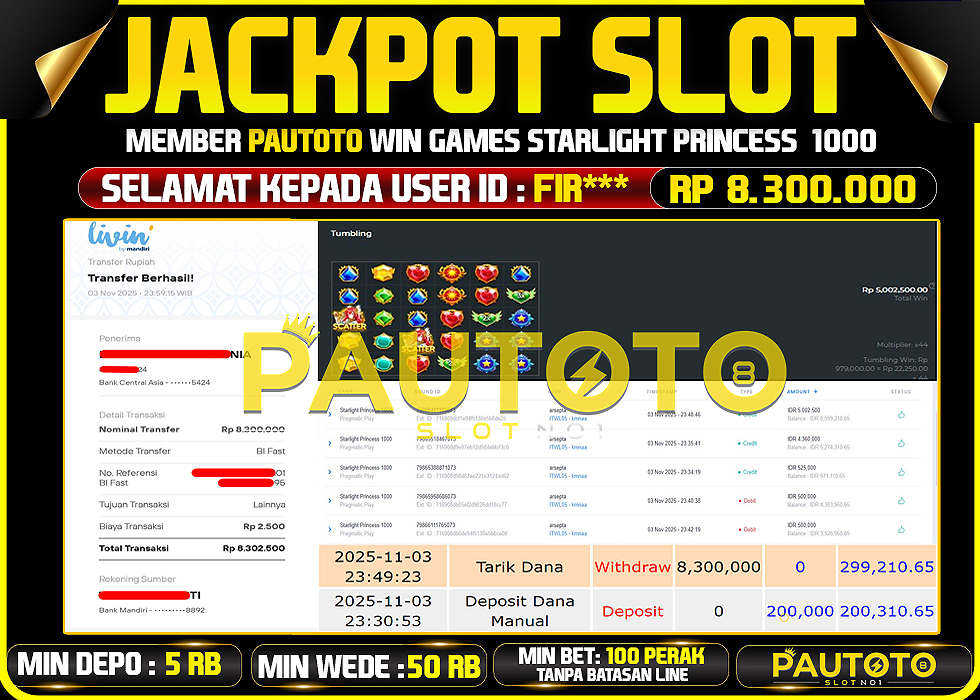 BUKTI JACKPOT LUNAS PAUTOTO