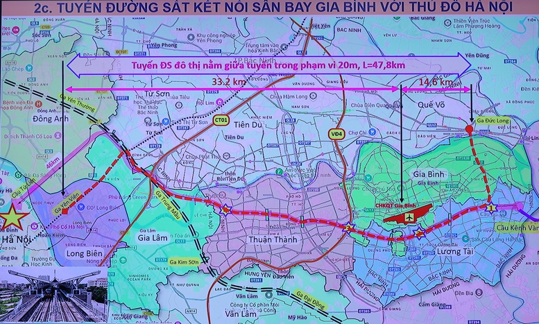 Quy hoạch tuyến đường kết nối sân bay Gia Bình Bộ Công an tới TP Hà Nội.