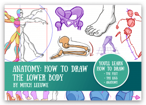 Anatomy: how to draw the Lower body by Mitch Leeuwe