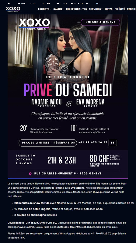 Soirée XO le 10  Octobre 2026