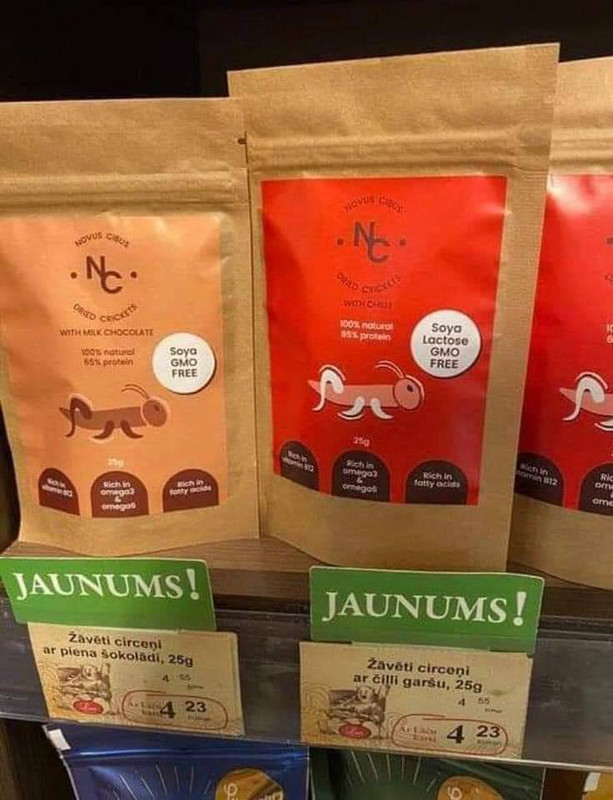 Latviai jau valgo svirplius ir žiogus