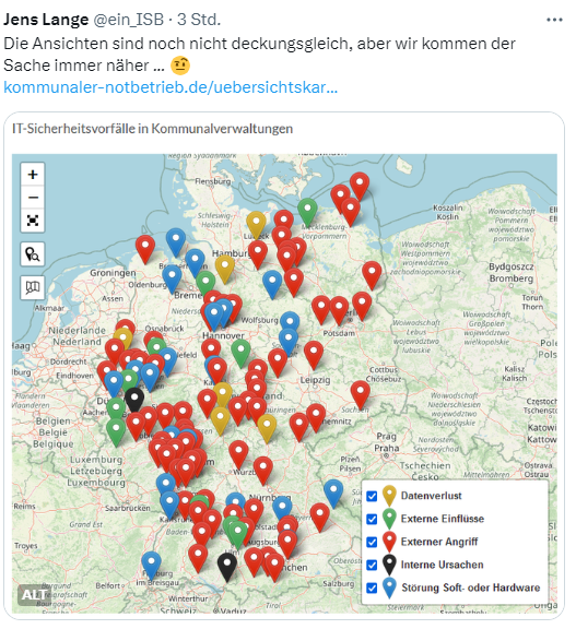 IT-Sicherheitsvorfälle in Kommunen