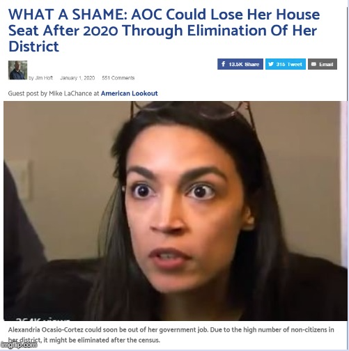 WHAT A SHAME: AOC Could Lose Her House Seat After 2020 Through ...