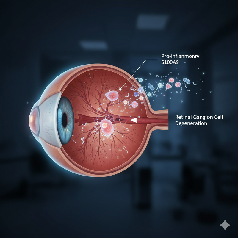 Pro-inflammatory s100a9 contributes to retinal ganglion cell degeneration in glaucoma