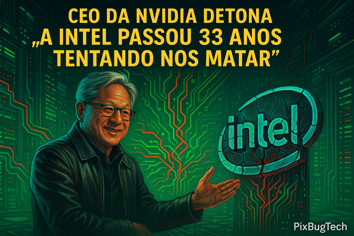 “A Intel Tentou Nos Matar por 33 Anos”: o Desabafo de Jensen Huang e o Abraço Tático que Pode Reescrever o Mapa dos Chips