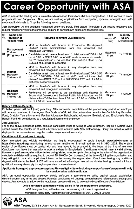 ASA-NGO-Job-Circular-2025