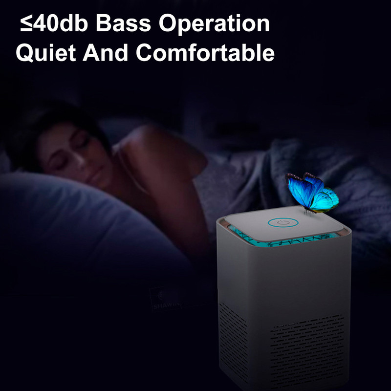 Mini Air Purifier with Essential Oil Diffuser White