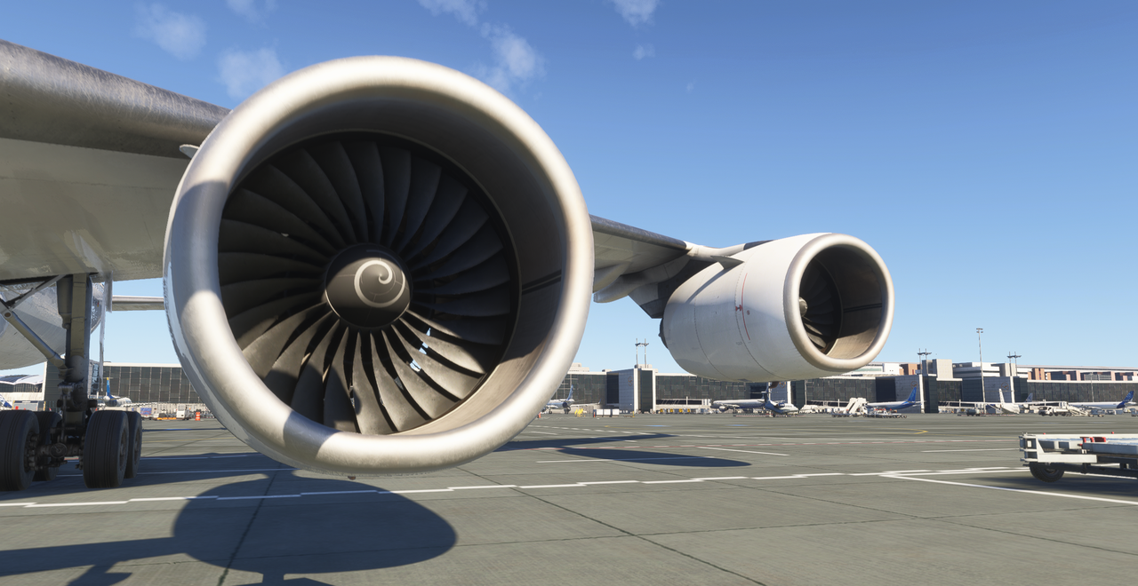 A340-600 Pro Motor Detalhe