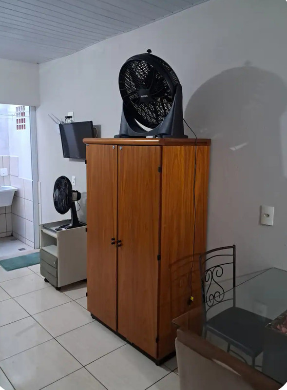 Estrutura da lavanderia na kitnet Campinas