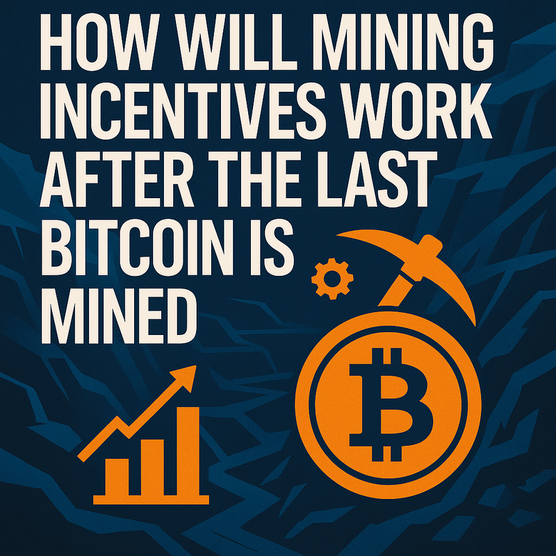 How will mining incentives work after the last bitcoin is mined