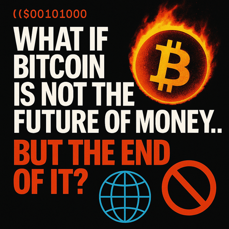 What if Bitcoin is not the future of money… but the end of it?