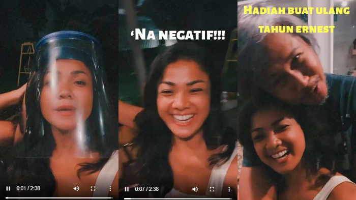 Nirina Zubir negatif Covid-19 di hari ulang tahun Ernest Cokelat