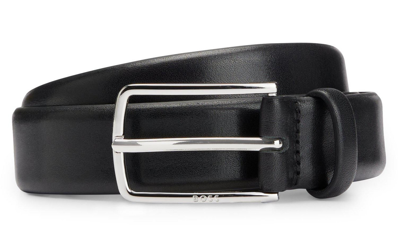 Hugo Boss Pin-Buckle Belt in Vegetable-Tanned Leather_100% Cow
