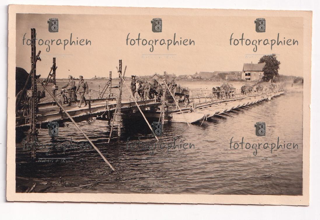 org. Foto Russland Schimsk Übergang Brücke Schelon 1941