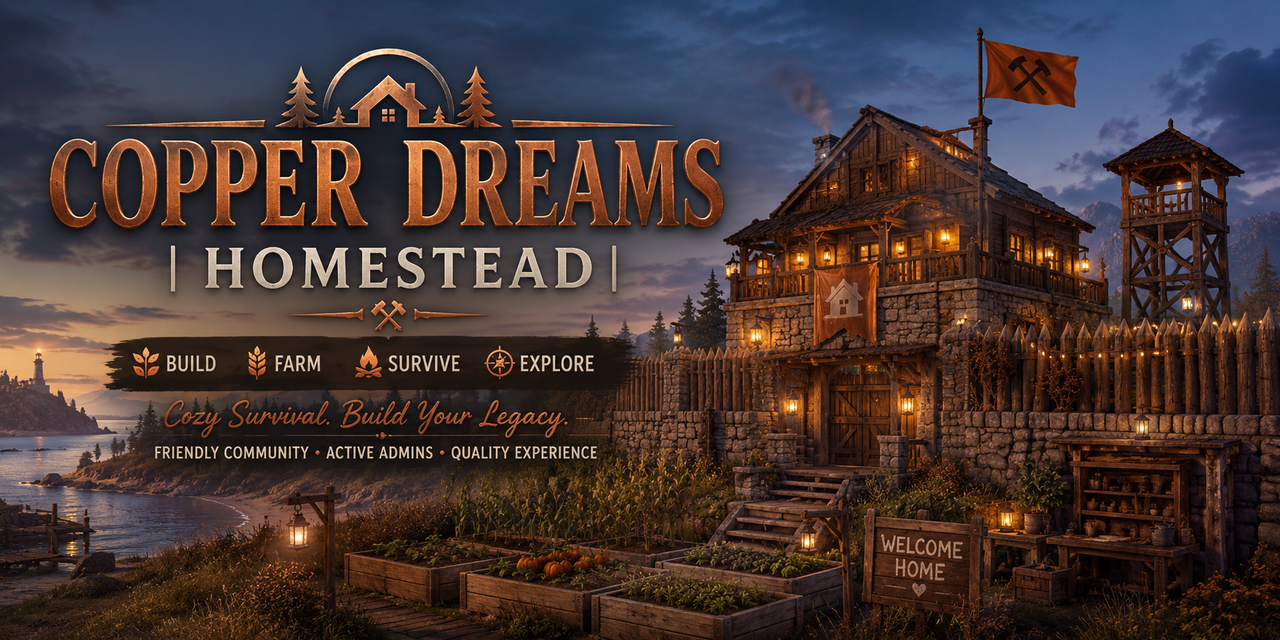 Баннер сервера Copper Dreams | Homestead