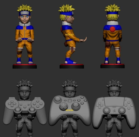 Naruto – Cellphone and Joystick Holder – 3D Print Model