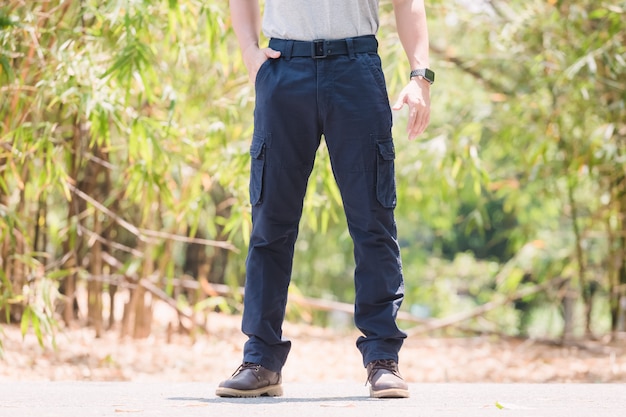 Collina Strada Crushed-Velvet Cargo Pants