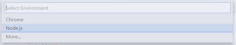 select env menu
