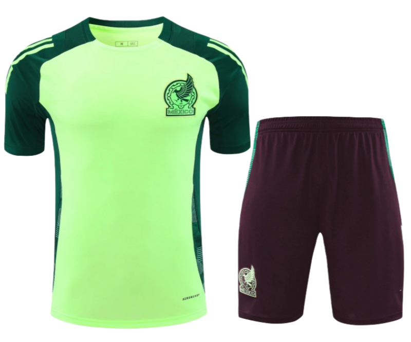 2425 Mexico Training clothes suit Short sleeve Fan version