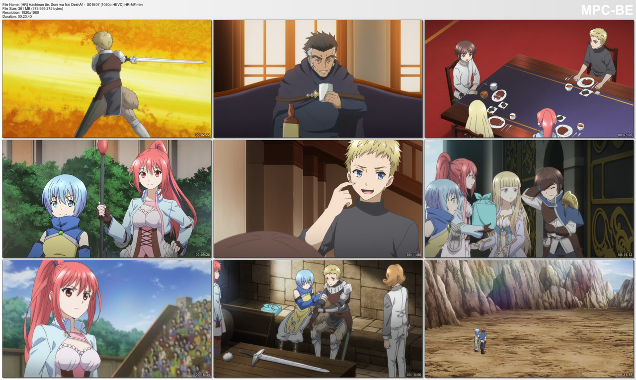 [HR] Hachinan tte, Sore wa Nai DeshÅ! -  S01E07 [1080p HEVC] HR-MF.mkv_thumbs