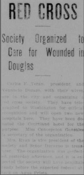 Cruz Roja Douglas 1914 — Venancio Durazo