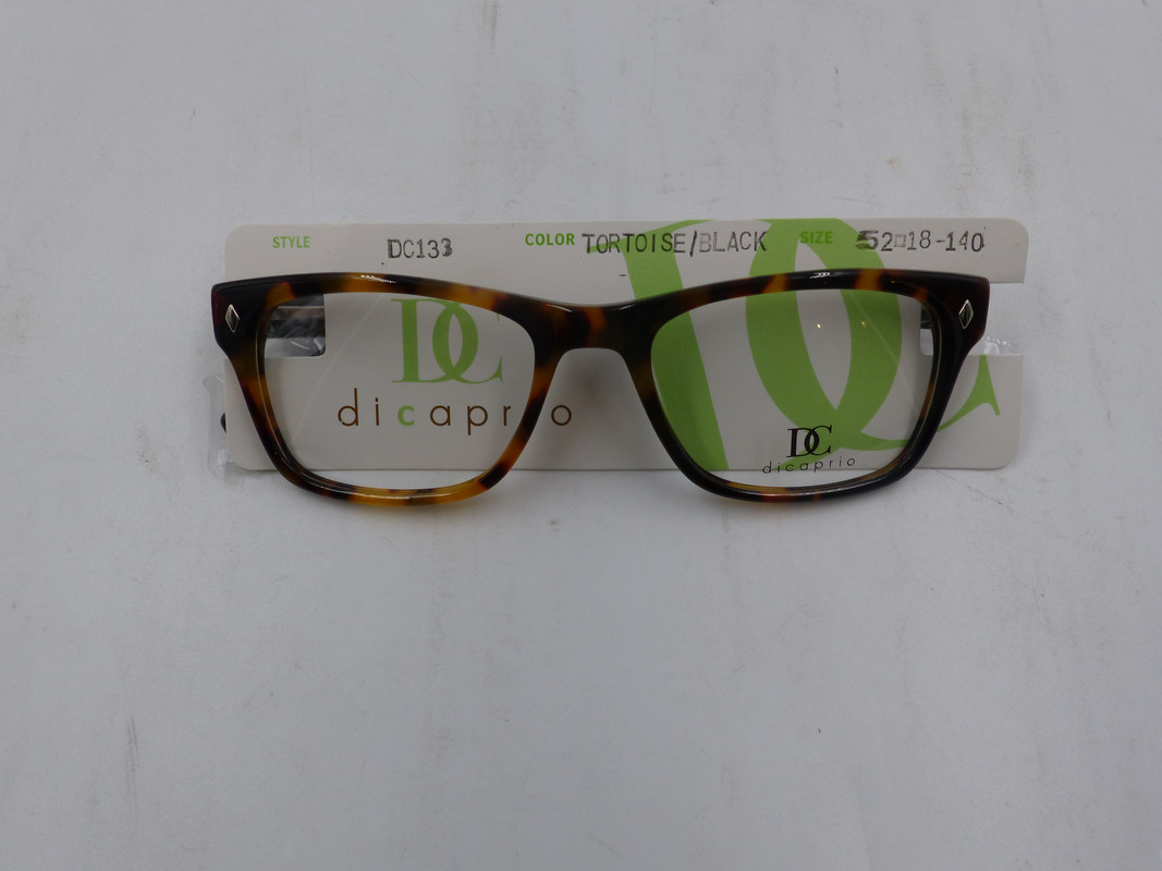 DICAPRIO DC133 WOMENS TORTOISE/BLACK EYGLASSES IN SIZE 52-18-140