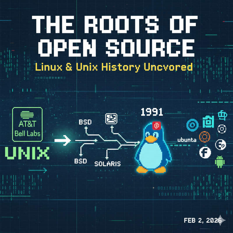 الفرق بين Linux و Unix - سرد تاريخي