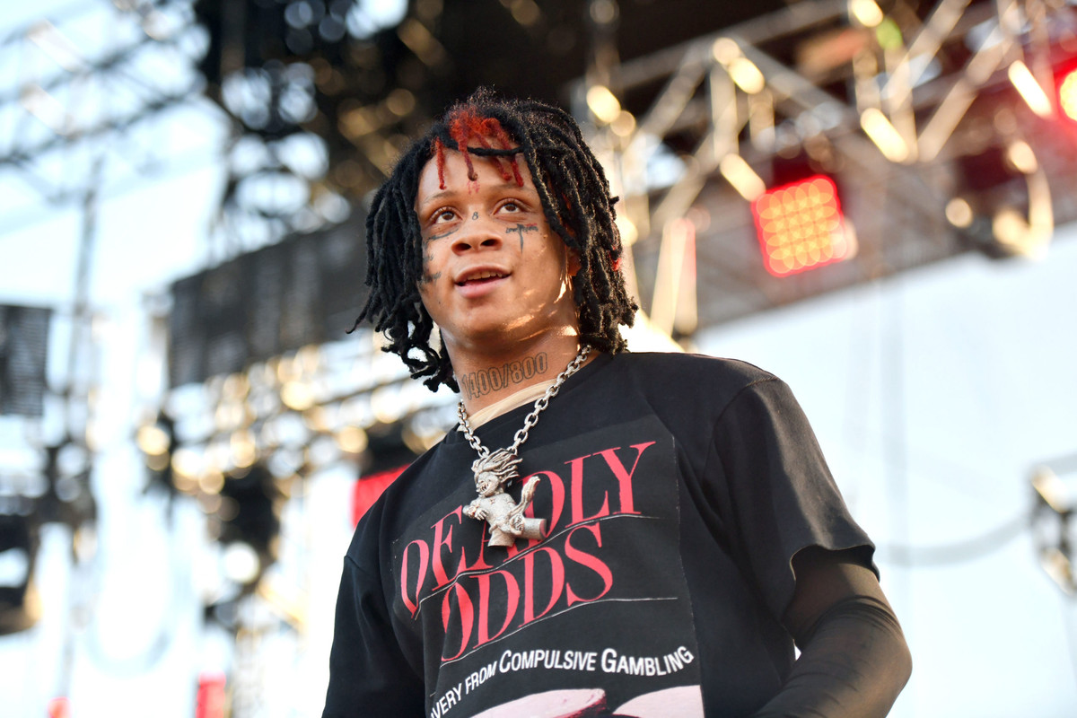 Trippie performing in a live event