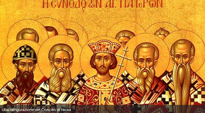 Il Credo di Nicea, carta d’identità del cristiano dans Articoli di Giornali e News Una-raffigurazione-del-Concilio-di-Nicea