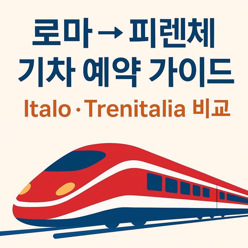 로마 &rarr; 피렌체 기차 예약 가이드 썸네일