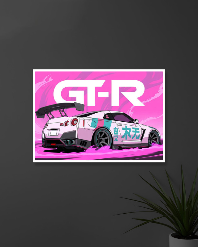 Nissan GTR | VECTOR STYLE CARS #06 | CAR POSTERS