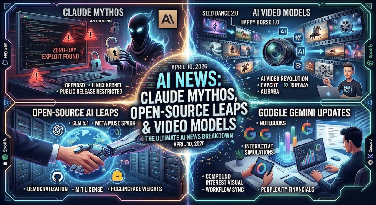AI News in April: Claude Mythos, Open-Source Leaps & Video Models