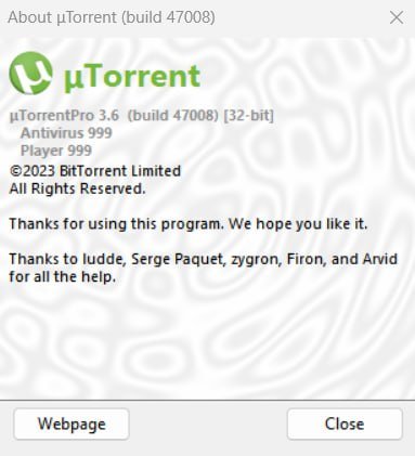 μTorrent Pro 3.6.0 Build 47028 Multilingual